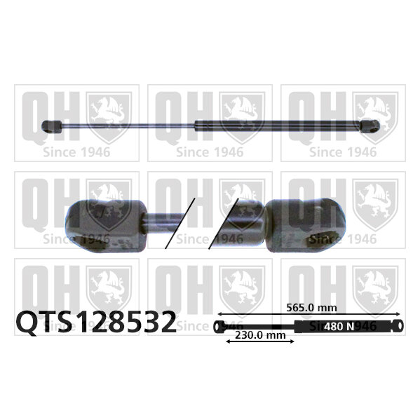 Vérin De Coffre Quinton Hazell Qts128532