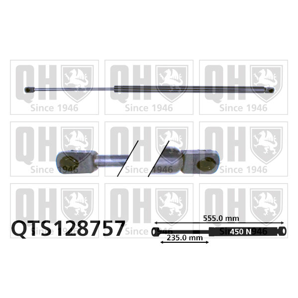 Vérin De Coffre Quinton Hazell Qts128757
