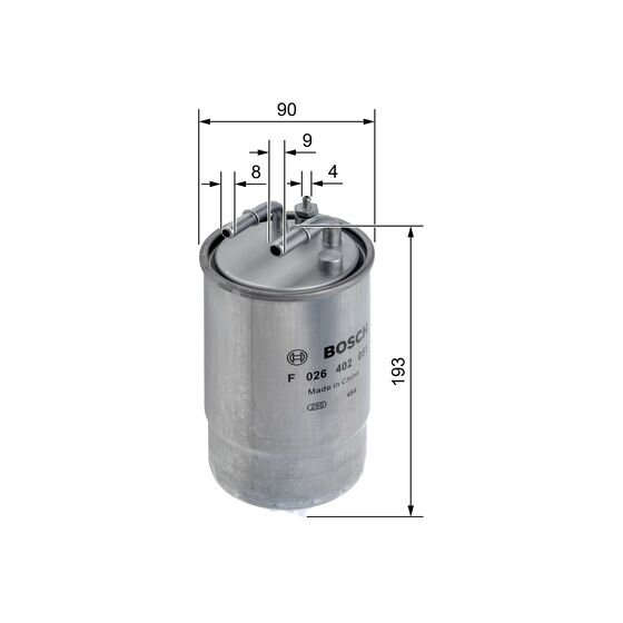 Filtre À Carburant Bosch F026402051