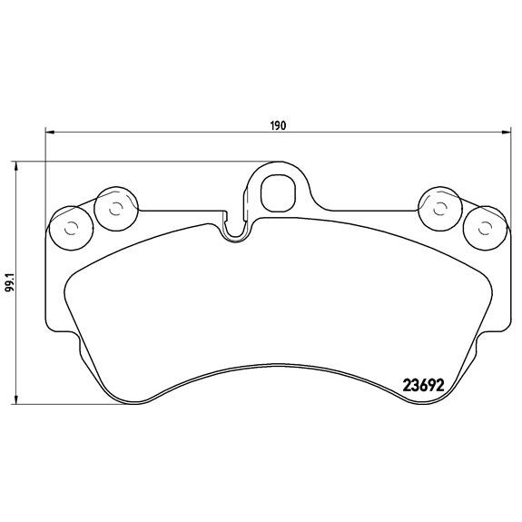 4 Plaquettes De Frein Brembo P85069
