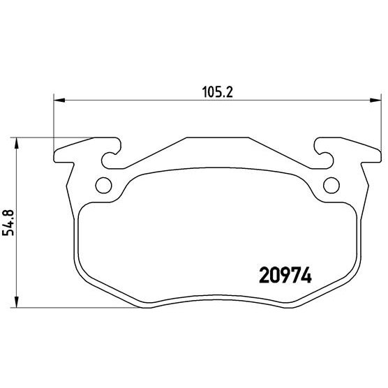 4 Plaquettes De Frein Brembo P61032