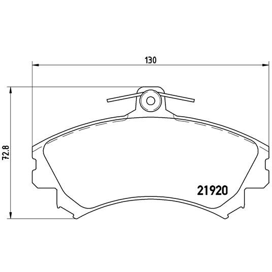 4 Plaquettes De Frein Brembo P50055