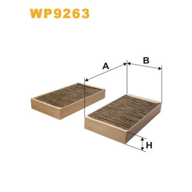 Filtre D'habitacle Charbon Actif Wix Filters Wp9263