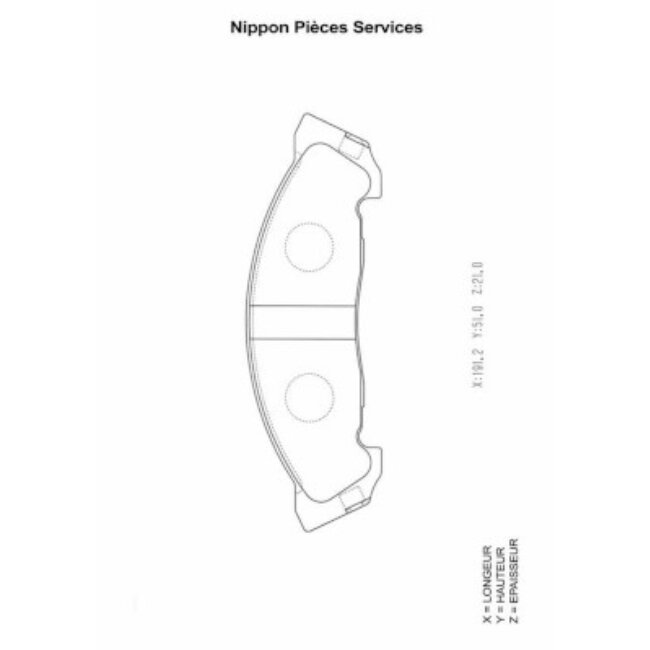 4 Plaquettes De Frein Nps I360u07