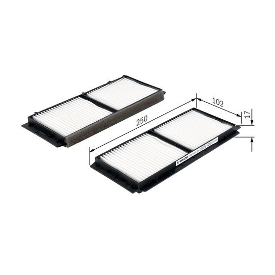 Filtre D'habitacle Pollen Bosch M2209