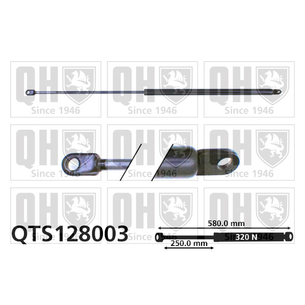 Vérin De Coffre Quinton Hazell Qts128003