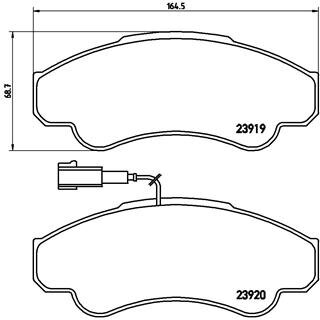 4 Plaquettes De Frein Brembo P23092