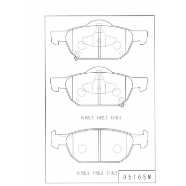 4 Plaquettes De Frein Nps H360a15