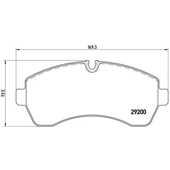 4 Plaquettes De Frein Brembo P50059