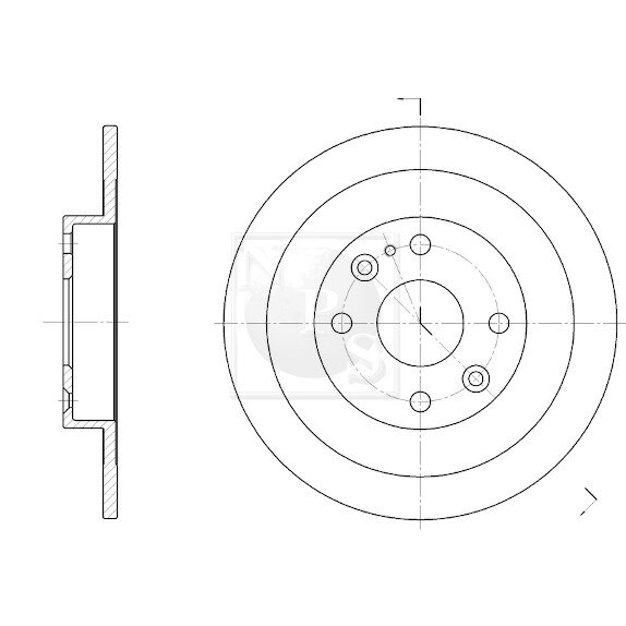 1 Disque De Frein Nps M331a08