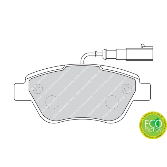 4 Plaquettes De Frein Ferodo Fdb1946