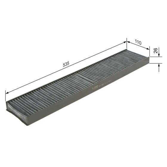 Filtre D'habitacle À Charbon Actif Bosch R2328
