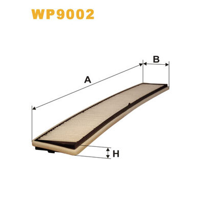 Filtre D'habitacle Standard Wix Filters Wp9002