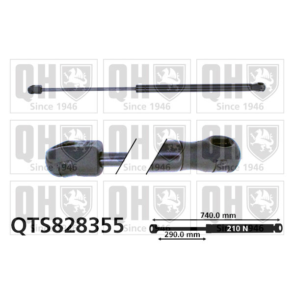 Vérin De Capot Quinton Hazell Qts828355