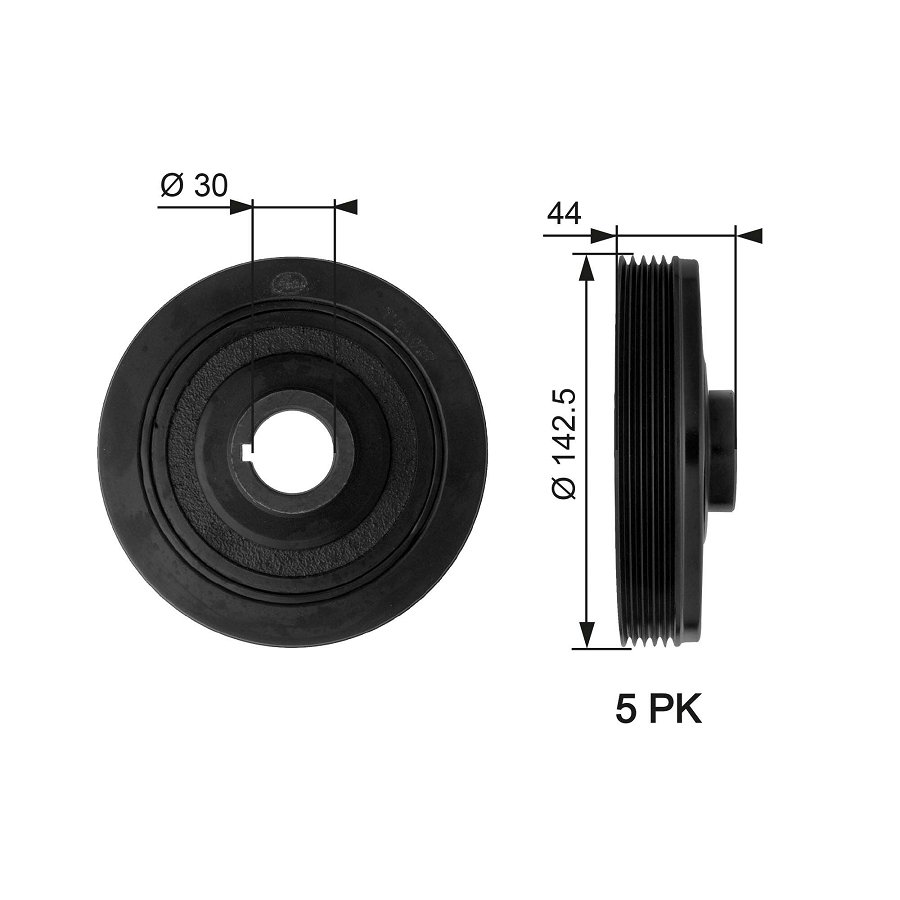 Poulie Damper Gates Tvd1027