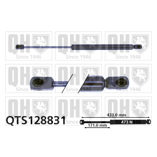 Vérin De Capot Quinton Hazell Qts128831