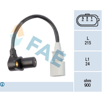 Capteur De Vilebrequin (PMH) 078906433B - NTY - Compatible PC683, 5S1644, SU5393, CRK223, CSS1683 - Neuf D'origine Allemagne