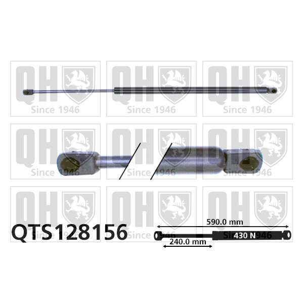 Vérin De Coffre Quinton Hazell Qts128156