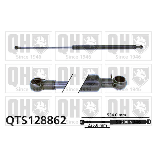 Vérin De Coffre Quinton Hazell Qts128862