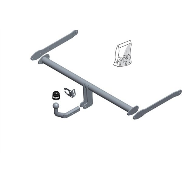 BRINK Attelage ''col De Cygne'' D&eacute;montable Avec Outils  601900