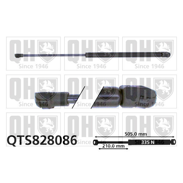 Vérin De Coffre Quinton Hazell Qts828086