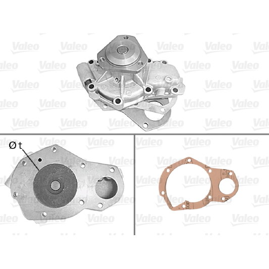 Pompe à Eau VALEO 506721 - Circulation Liquide Refroidissement Moteur - Avec Joint Inclus