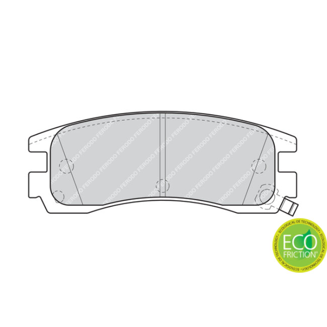 4 Plaquettes De Frein Ferodo Fdb1264