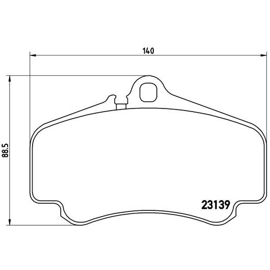 4 Plaquettes De Frein Brembo P65011