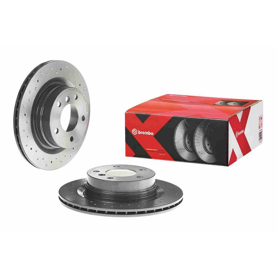 2 Disques De Frein Brembo Xtra Vernis Uv 09.9793.1x