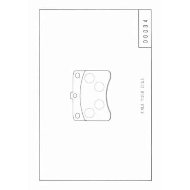 4 Plaquettes De Frein Nps D360u05