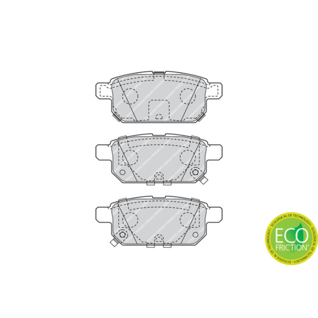 4 Plaquettes De Frein Ferodo Fdb4430