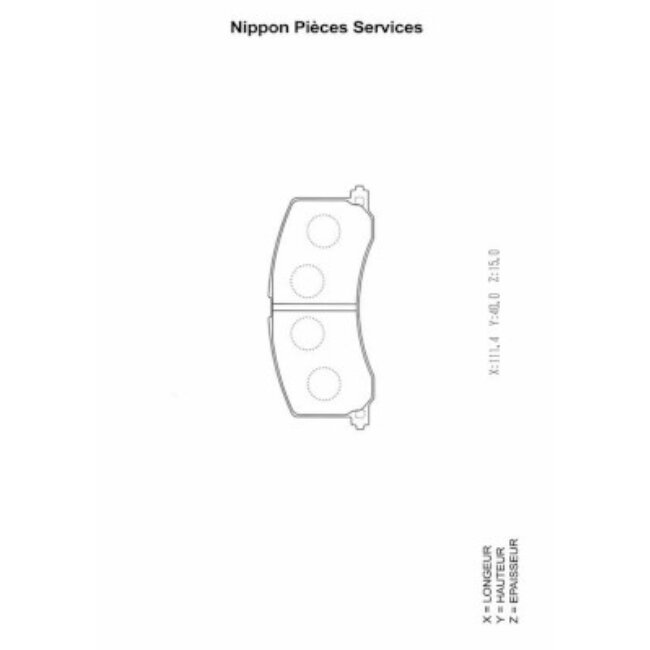 4 Plaquettes De Frein Nps S360i13