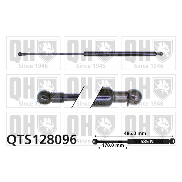 Vérin De Coffre Quinton Hazell Qts128096