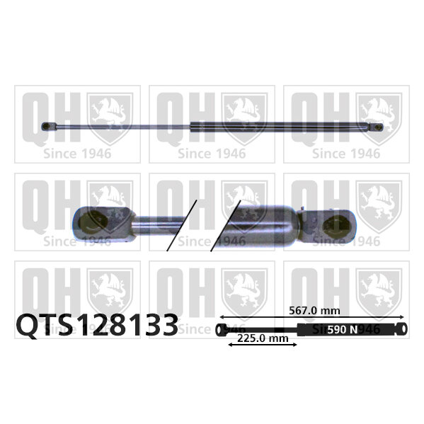 Vérin De Coffre Quinton Hazell Qts128133