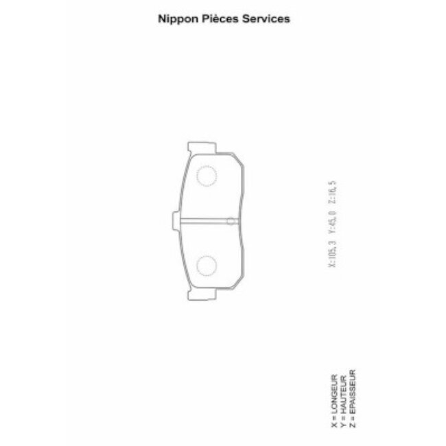 4 Plaquettes De Frein Nps N361n30