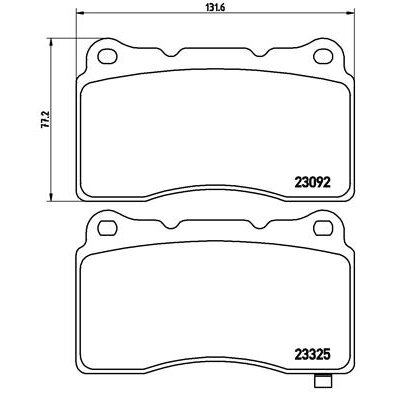 4 Plaquettes De Frein Brembo P54039