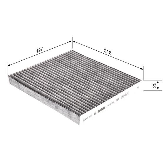 Filtre D'habitacle À Charbon Actif Bosch R2392