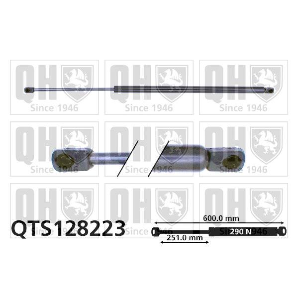 Vérin De Coffre Quinton Hazell Qts128223