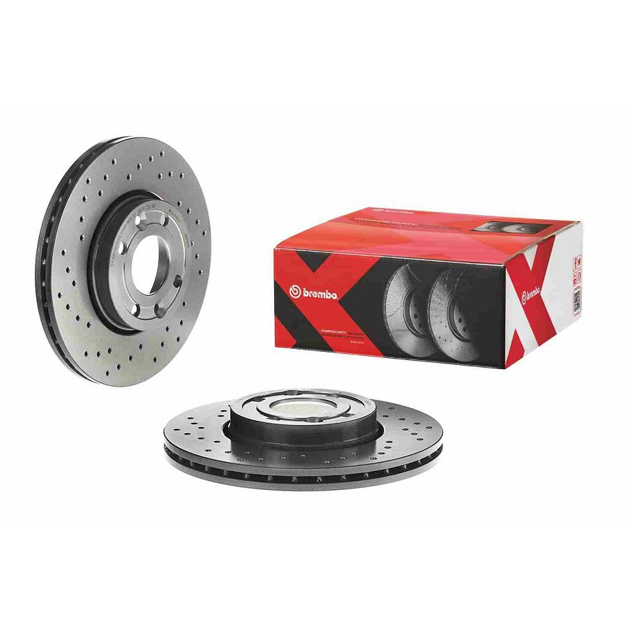 2 Disques De Frein Brembo Xtra Vernis Uv 09.9078.1x
