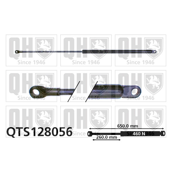 Vérin De Coffre Quinton Hazell Qts128056