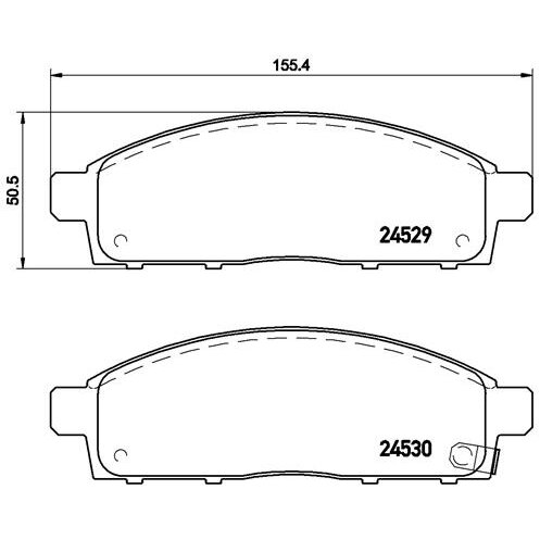 4 Plaquettes De Frein Brembo P54038