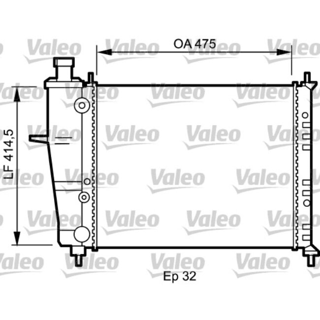 Radiateur De Refroidissement Valeo 734239