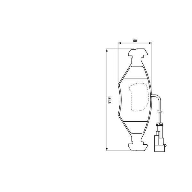 4 Plaquettes De Frein Bosch 0986424543