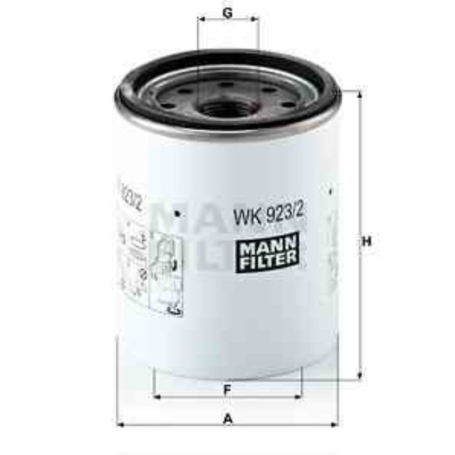 Filtre À Carburant Mann-filter Wk923/2x