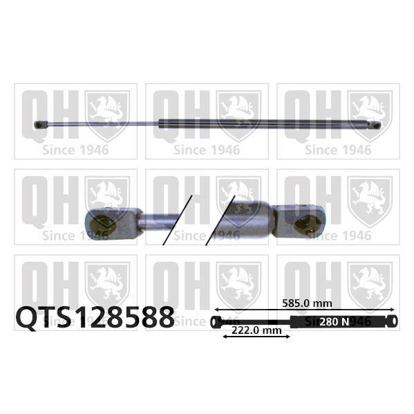 Vérin De Coffre Quinton Hazell Qts128588