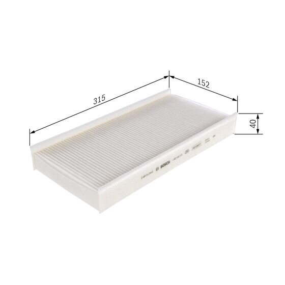 Filtre D'habitacle Pollen Bosch M2112