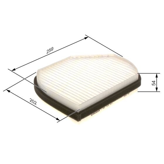 Filtre D'habitacle Pollen Bosch M2001