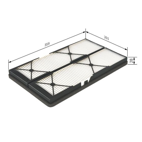 Filtre D'habitacle Pollen Bosch M2044