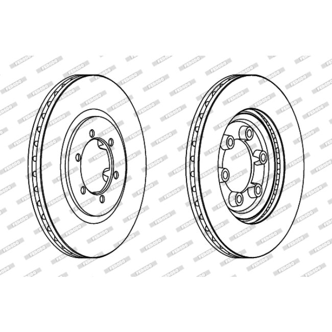2 Disques De Frein Ferodo Ddf1605