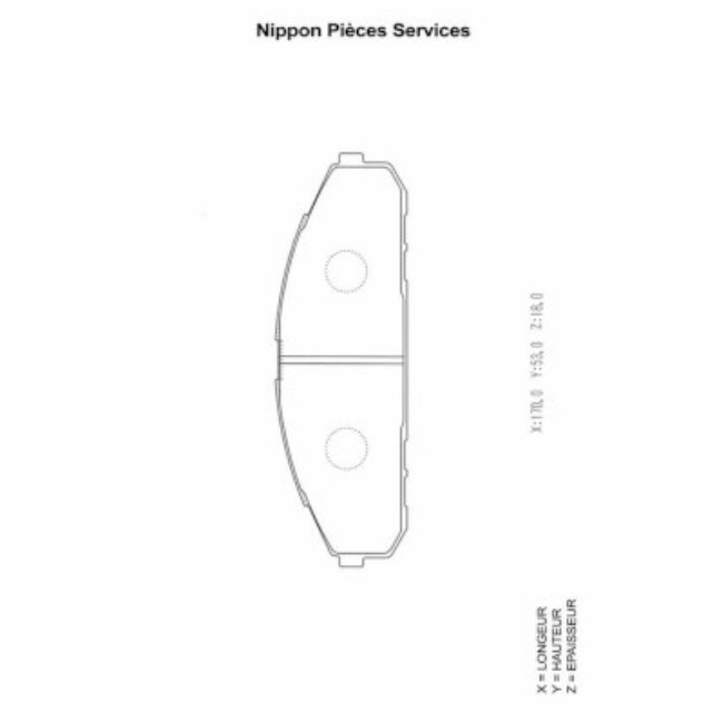 4 Plaquettes De Frein Nps N360n65